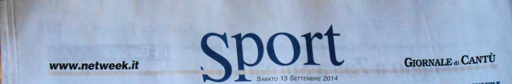 Giornale di Cantù: articolo del 13/09/2014