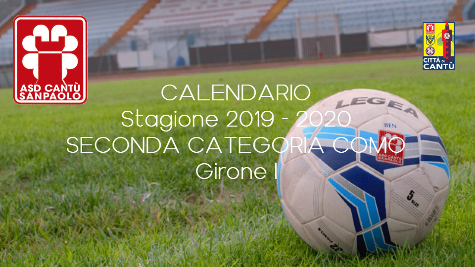 Prima Squadra: calendario stagione 2019/2020