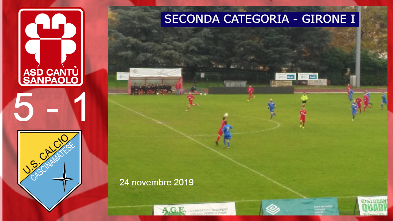 Prima Squadra: Cantù Sanpaolo vs Cascinamatese 5 – 1