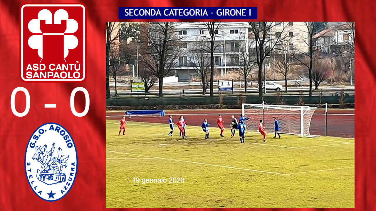 Prima Squadra: Cantù Sanpaolo vs Stella Azzurra Arosio 0 – 0