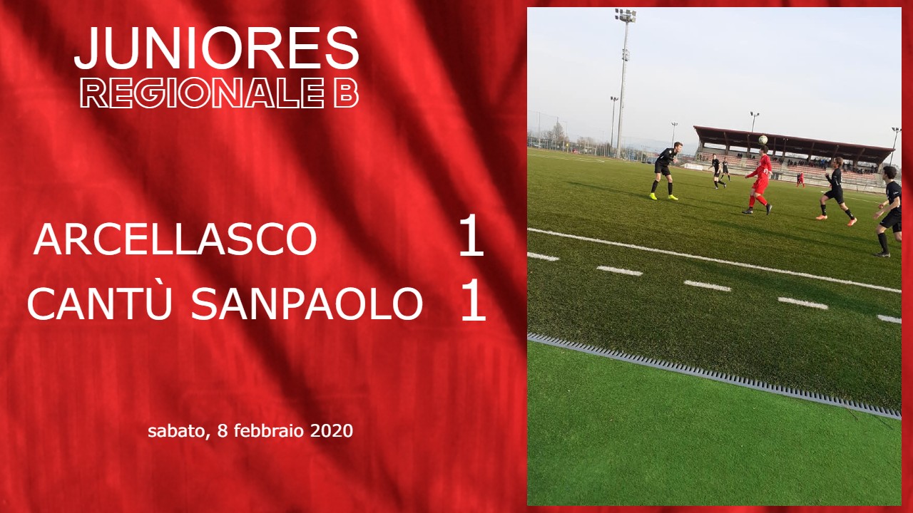 Juniores Reg. A: Arcellasco vs Cantù Sanpaolo 1 – 1