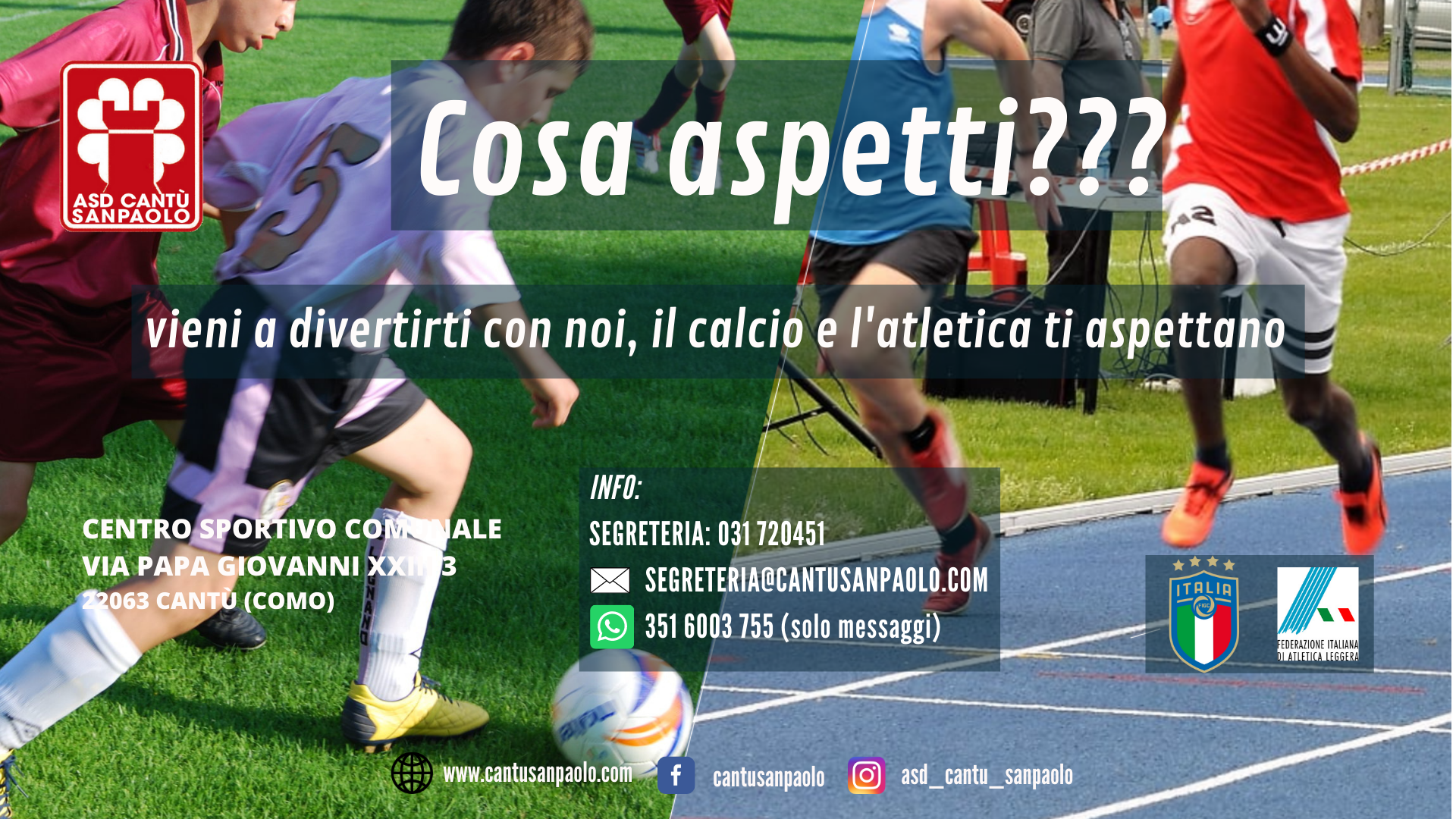 Cosa aspetti??? Vieni a provare con noi…