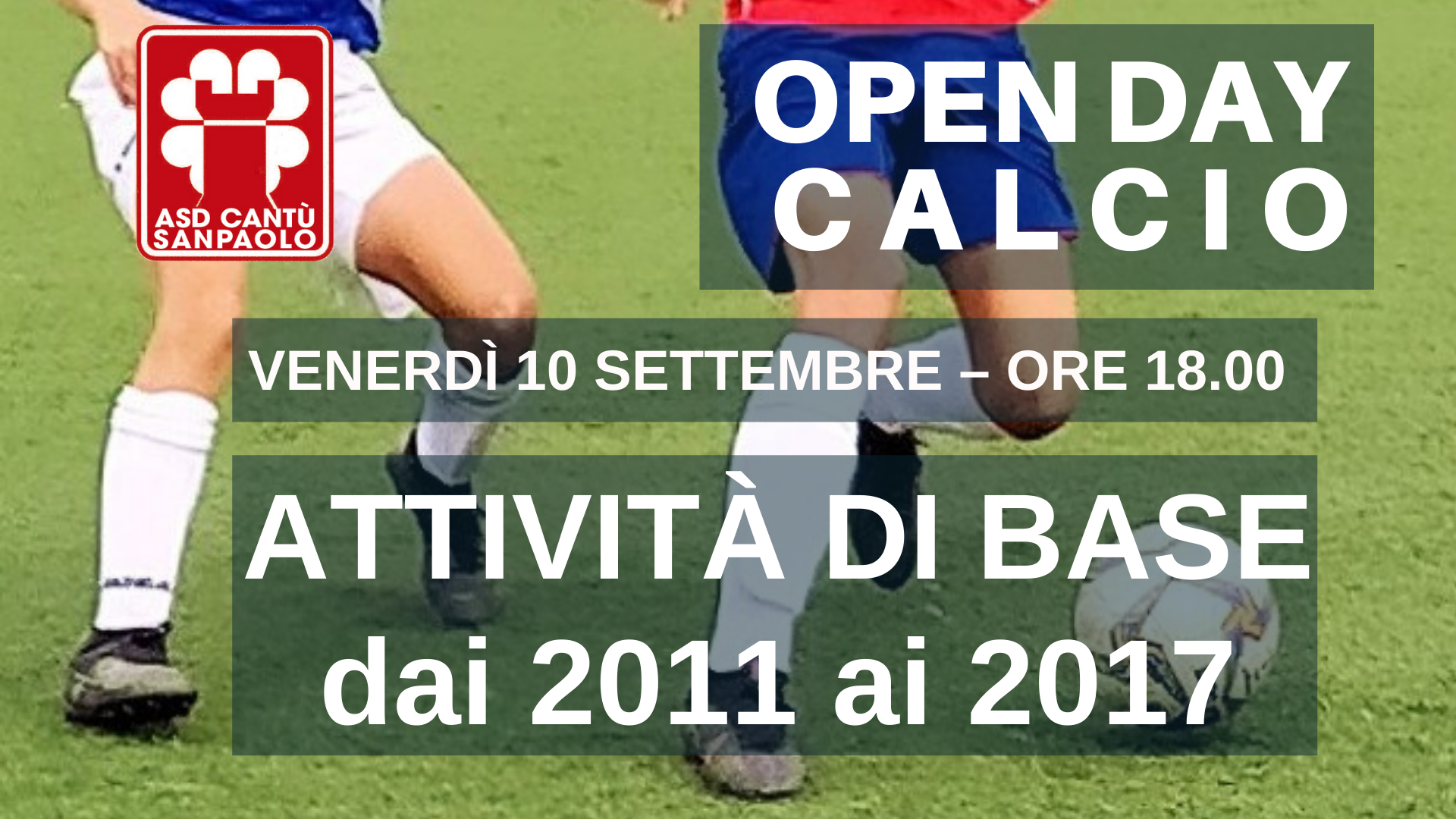 OPEN DAY CALCIO | Attività di Base