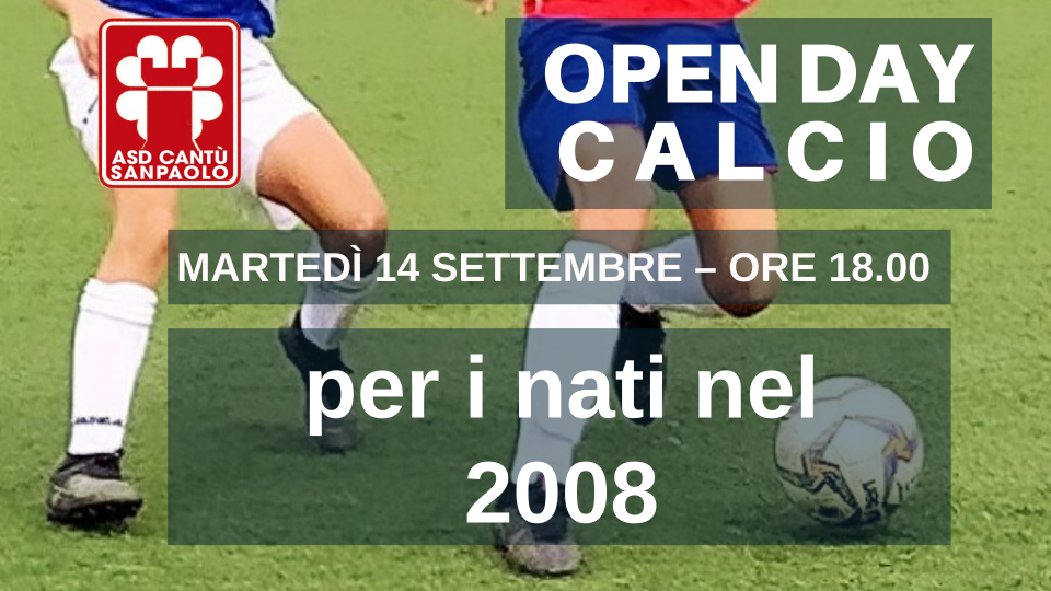 OPEN DAY CALCIO | per i nati nel 2008