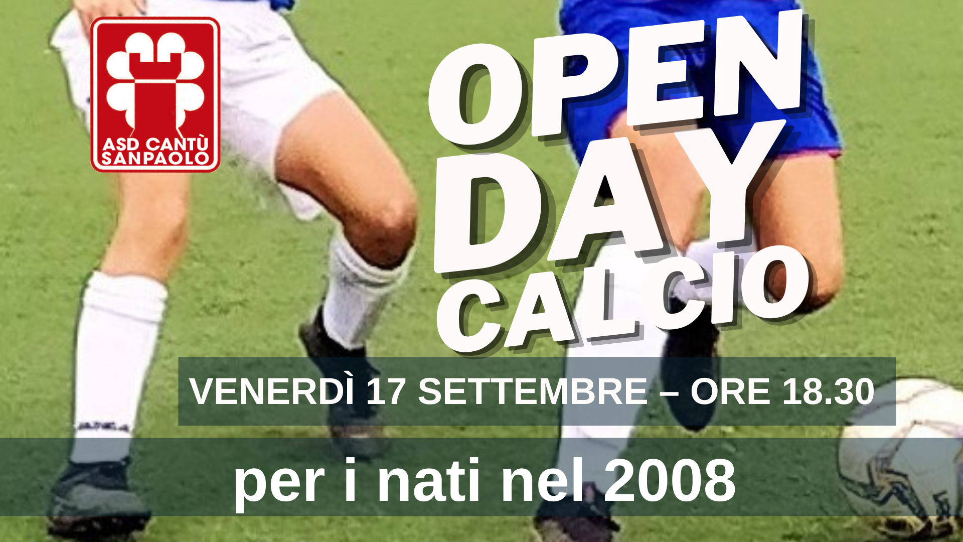OPEN DAY CALCIO | per i nati nel 2008