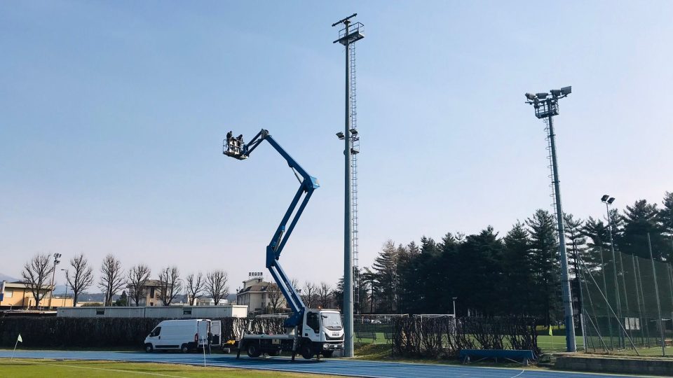 Lavori di sostituzione impianto di illuminazione.