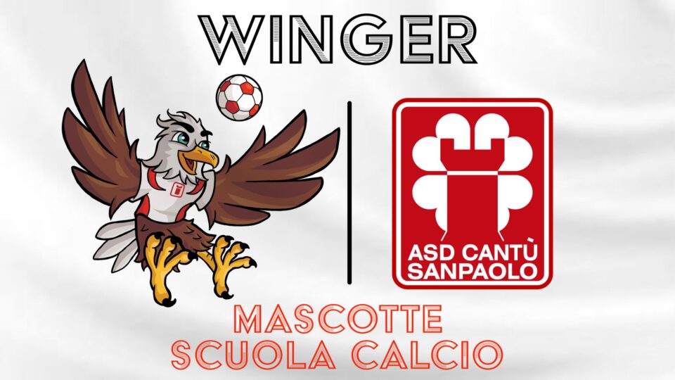 Winger, la nuova mascotte ufficiale della scuola calcio.